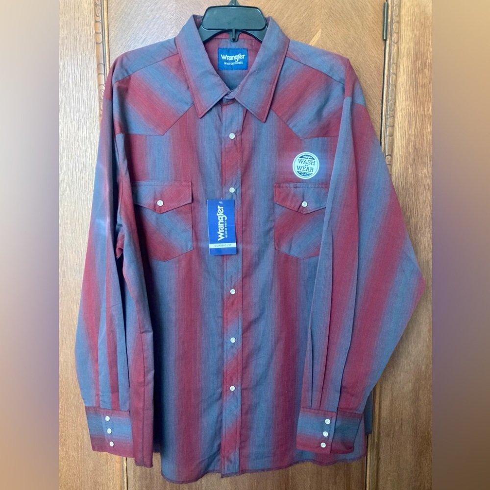 NWT-Wrangler Western Shirt, sz XXL